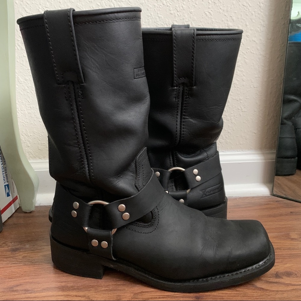 XElement Harness Combat Boots REAL LEATHER